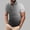 A_ Black, variant on Men's Short Sleeve Henley Shirt with Contrast Stitching Details, Trendy Design for Casual Outings Orange XXL