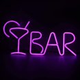thumbnail image 1 of Letrero luminoso decorativo con letras de neón LED morado, 1 of 5