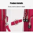 thumbnail image 2 of Nylon Crossbody Sling Bag, Minimalist Travel Backpack with Adjustable Strap, Multi-Compartment Design for Phone, Wallet, and Essentials, Durable Outdoor Use, 2 of 8