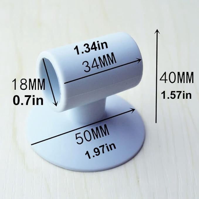 Door Stop Bumper Wall Protector-Silicone Anti-Collision Door Knob Shield,4 Pcs Multicolor Suction Door Knob for Lever Handle Protect Glass from Damage (Brown)