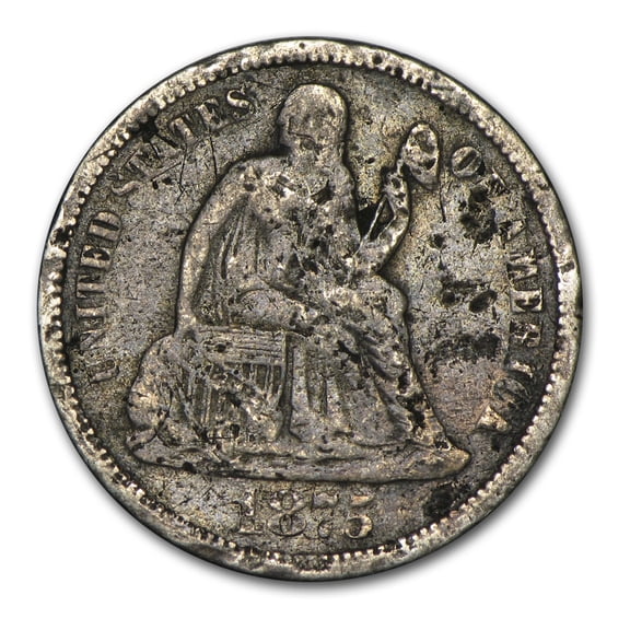 1875-1877-CC Liberty Seated Dime Culls
