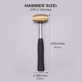 thumbnail image 2 of 1 Pound Brass Non-Sparking Hammer Metal Stamping Hammer with Comfortable Grip 9.65 Inches Long, 2 of 7