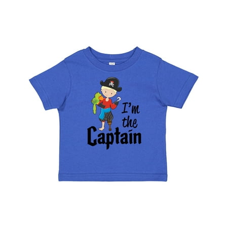 

Inktastic I m the Captain- Pirate Boy Gift Toddler Boy Girl T-Shirt