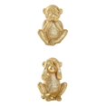 thumbnail image 1 of 2 piezas de resina hecha estatuilla de estatuas de decoración interior para hogar Soledad Figuras de monos, 1 of 3