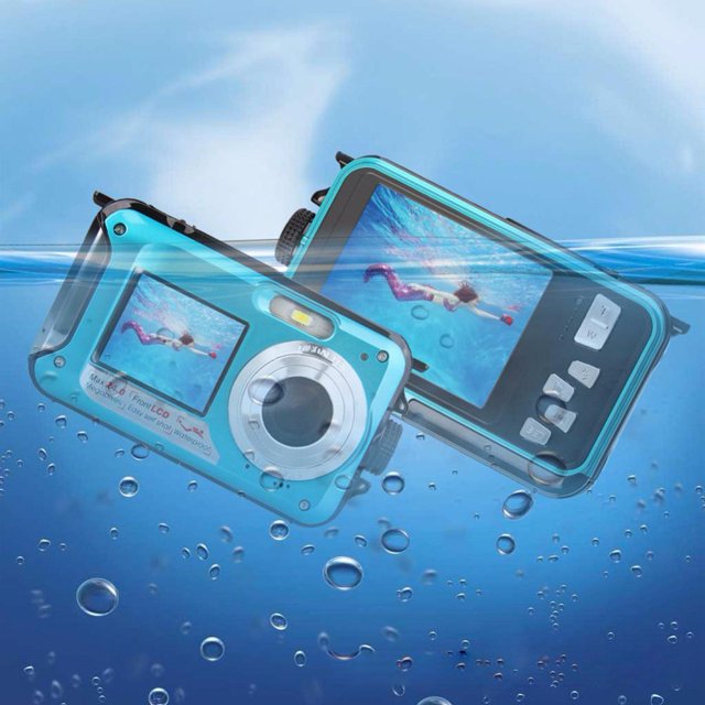 Cámara digital a prueba de agua 1080P HD 2.4MP Grabadora de video subacuática (Azul) Universal Accesorios Electrónicos