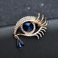 thumbnail image 3 of Broche con Lágrimas de Ángel YONGSHENG Grandes y Ojos Azules Dorados Esmalte de Cristal con Diamantes de Imitación 4 Unidades, 3 of 4