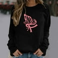thumbnail image 2 of Camiseta de manga larga suelta con cuello redondo y estampado informal a la moda para mujer, blusa, sudaderas sin capucha Pompotops  FGAJ18685, 2 of 4