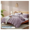 thumbnail image 2 of Dusty Purple Duvet Cover Full Size - Soft Double Brushed Full Size Duvet Cover Set, 3 Piece, with Button Closure, 1 Duvet Cover 80x90 inches and 2 Pillow Shams, 2 of 9