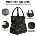thumbnail image 3 of Pioneer Flower Floral Print Pattern Drawstring Lunch Bag Women - Drawstring Lunch Bag Insulated for Work Office - Stain-Resistant Large Lunchbags for Women with Multi-Pockets, 3 of 6