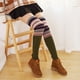thumbnail image 5 of Calentadores de piernas cálidos de invierno para mujer, calcetines hasta la rodilla a rayas a la moda, puños para botas, polainas de regalo para niñas, 5 of 5