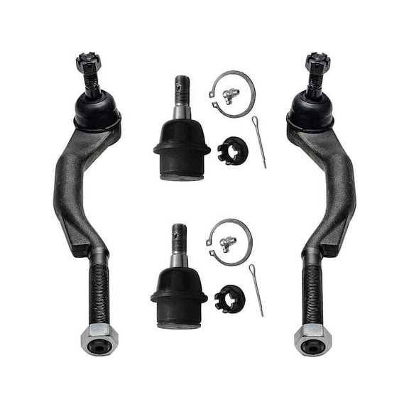 Front Ball Joint and Tie Rod End Kit - Compatible with 2003 - 2009 Chevy Trailblazer 2004 2005 2006 2007 2008