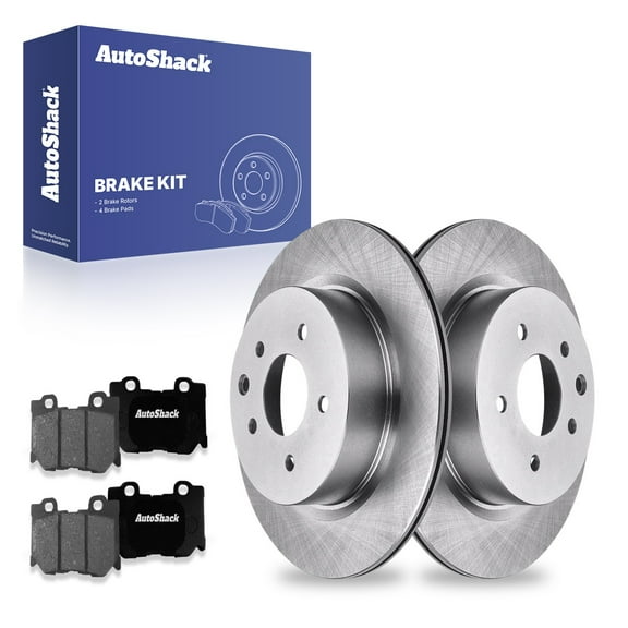 AutoShack 12.11" (307.7 mm) Rear Vented Brake Rotors   Premium Ceramic Brake Pads | Replacement for 2009-2017 Nissan 370Z 2023-2024 Nissan Z | 6-PC Brake Kit