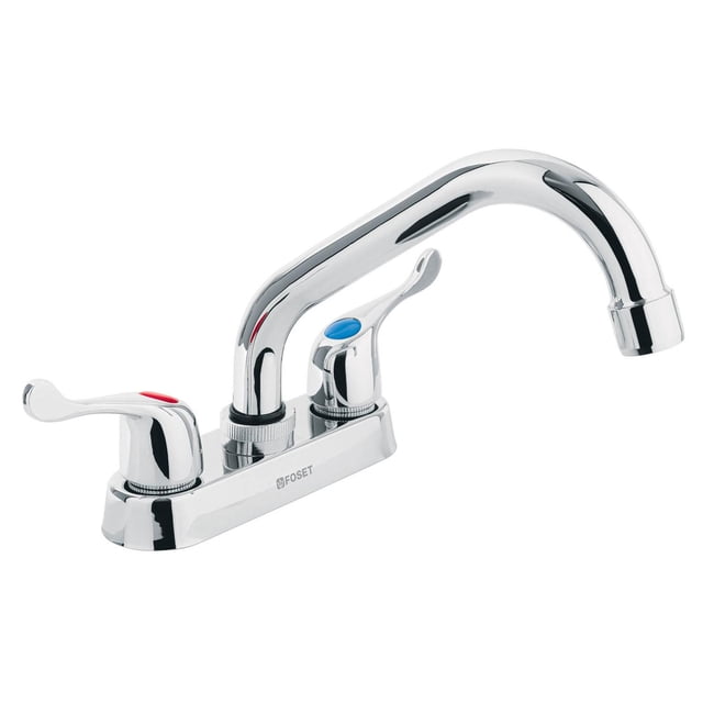 Mezcladora p/lavabo,manerales palanca,cuello tubular,Basic Foset. 47686