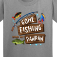 thumbnail image 4 of Inktastic Gone Fishing with My Pawpaw Youth T-Shirt, 4 of 5