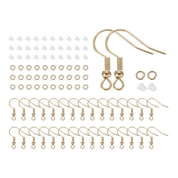 Earring Hooks for Jewelry Making, 300Pack Earring Making Assortment, Dark Gold