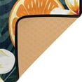 thumbnail image 4 of Orange Flowers Leaves Area Rug Washable 72 x 48 Floor Carpet Mat Non Slip for Bedroom Living Room Kids Room Home Decor, 4 of 7