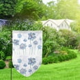 thumbnail image 2 of Wukai Pale Blue Lotus Flowers Print Garden Flag 12.5x18 Inch Double Sided Sun-resistant Rain-resistant, Wrinkle-resistant Colorfast(Only Flag), 2 of 7