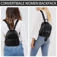 thumbnail image 2 of Mini Backpack Purse, Faux Leather Small Backpack for Women, 2 of 6