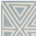 thumbnail image 5 of SAFAVIEH Kids Triangle Shapes Wool Area Rug, Blue/Ivory, 4' x 6', 5 of 6