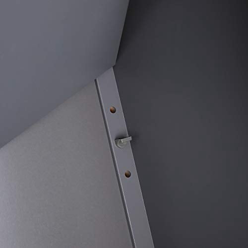 Floor Storage Cabinet,  Storage Unit with 2 Adjustable Shelves,  Cabinet Freestanding, Slate Gray