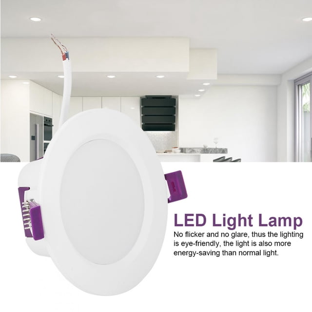Downlight WiFi, Downlight de Commande Vocale à Économie d'Énergie, Luminosité Agréable pour les Yeux Excellente Lampe de Contrôle d'Application Résistant à la Chaleur pour la Fête de Bureau de Bar à Domicile
