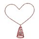 thumbnail image 1 of Árboles de Navidad de la Cima de la Mesa con Luces 3 Pies Árbol Romántico en Forma de Corazón con Luces Led Luz Roja Brillante Decoración de Día de San Valentín Árbol de Uso Múltiple para Bodas de Nav, 1 of 8
