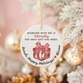 thumbnail image 7 of Funny Coworker Ornament Personalized Gift Work Bestie Present Custom Christmas Tree Bauble Gift Exchange Idea Office Party White Elephant, 7 of 7