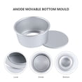 thumbnail image 2 of Plateau de Cuisson avec Fond Amovible pour Outils de Cuisson Ménagers 2 Pcs 6 Pouces, 2 of 7