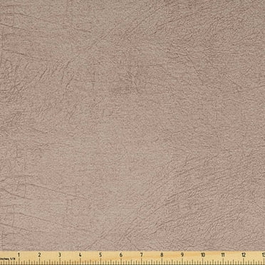 Faux Suede Fabric by the Yard Digitally Printed Weathered Texture, Durable and Washable Fabric for DIY Projects Indoor Outdoor Upholstery Home Textile, 10 Yard, Pale Camel , by Ambesonne