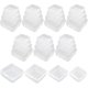 thumbnail image 1 of Mini cajas de almacenamiento vacías cuadradas de 32 piezas hechas de plástico transparente con tapas, 1 of 5