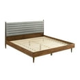 thumbnail image 2 of Artemio King Platform Wood Bed Frame in Walnut Finish, 2 of 6