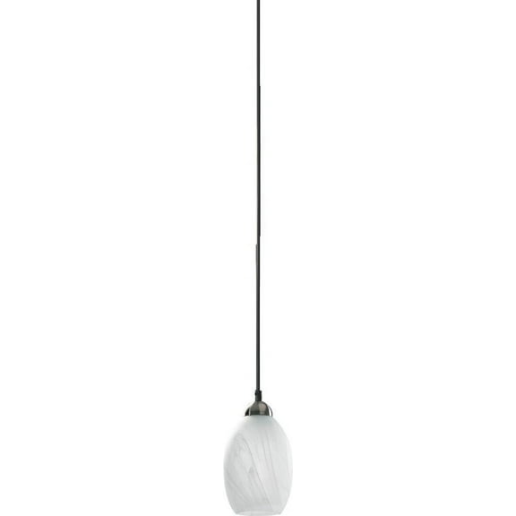 1740-165 Quorum Lighting 1 Light Pendant in contemporary style - 5.5 inches wide by 9 inches high -Traditional Installation