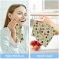 thumbnail image 7 of Valentine Heart Design Washcloth 12x12in Set, 2 Pack Absorbent Cotton Towel Square Kitchen Dishes Towels, Soft Cleaning Face Hand Towel Fast Drying Wash cloth, 7 of 7