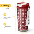 thumbnail image 2 of Christmas 18oz Double Drinking Coffee Mug – Vacuum Insulated Stainless Steel Travel Cup with Leakproof Lid, 316 Steel Thermos Tumbler for Hot & Cold Beverages, 2 of 7