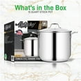 thumbnail image 6 of NutriChef Heavy Duty 15 Quart Stainless Steel Stock Pot with Handles and Lid, 6 of 7