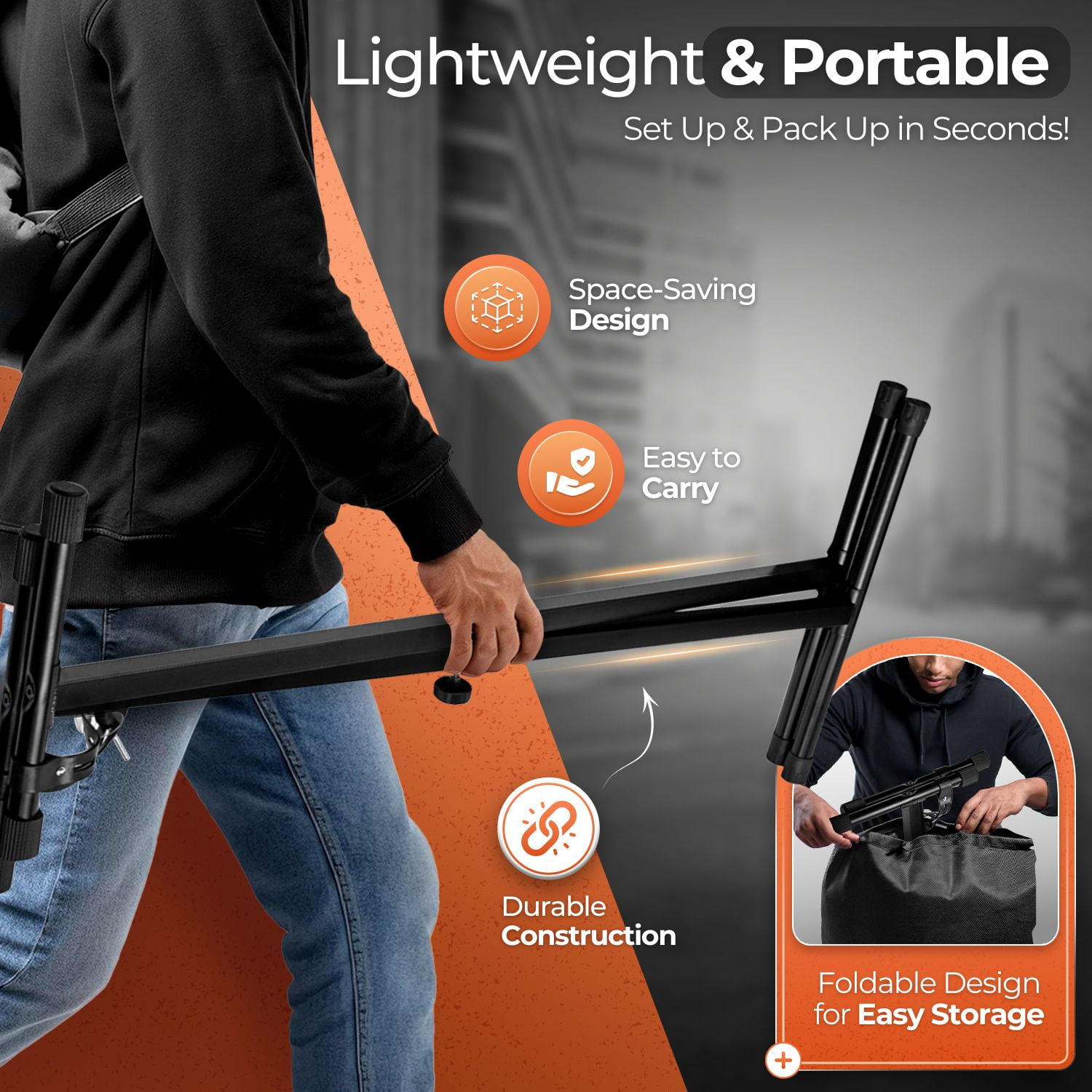 Digital Piano Keyboard Stand Musician Electric Organ Piano Stand Single Tube X Stand Type, 7 Position Folding Adjustable Height Keyboard Stands Metal Braced Rack Portable with Locking Straps