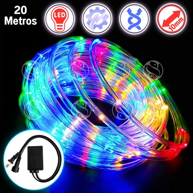 Manguera Navideña decorativa DOSYU LUZ led MULTICOLOR 20 metros