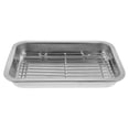 thumbnail image 1 of 1 Set Baking Sheet with Rack Stainless Steel Drain Rack Cookie Sheet Pan, 1 of 8