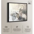 thumbnail image 2 of Hydrangeas Bloom Canvas Light Colors Flower Art Prints by Art Remedy, Black Frame, 30" x 30", 2 of 7