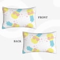 thumbnail image 5 of LNWH Rectangle Pillow Cover, Fashion Fun Pineapple Glasses Cushion Covers Pillowcase for Couch Bedroom Sofa, 20"x30", 5 of 7