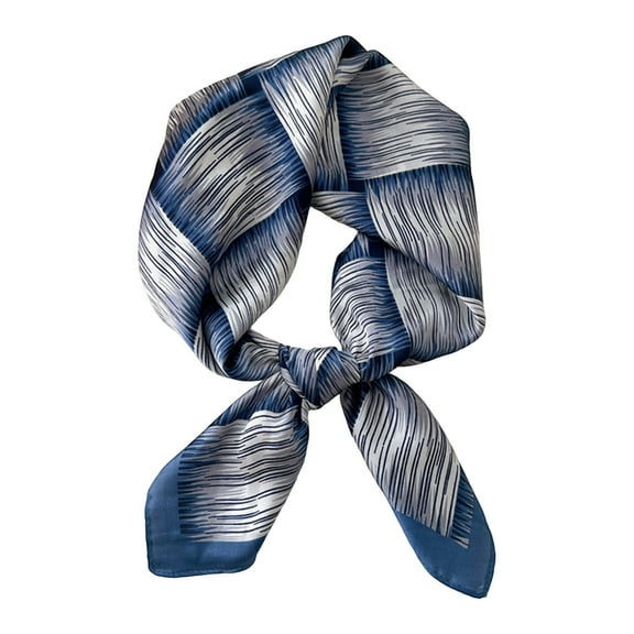 Landzoo One Printed Silk Scarf For Lightweight Neck Wrap Shawl For Daily Wear And Style Soft Stylish Basic Silk Scarves