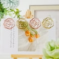 thumbnail image 6 of WMGHA Flower Paper Clips, ‌Gold Rose-Shaped Metal Paper Clips‌ - Decorative Bookmark Set,Planner Clips Fun Paper Clips Document Organizing Clip Wedding Decoration Stationery Supplies, 6 of 6