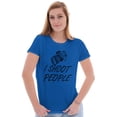 thumbnail image 3 of I Shoot People Camera Photography Pun Womens Slim Fit Graphic Tee Brisco Brands L, 3 of 5