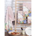 thumbnail image 2 of Easter Kitchen Dish Towels for Drying Dishes Set of 2, Country Rabbit Feet Eggs Leaves Pink Wooden Grain Waffle Weave Microfiber Hand Tea Bathroom Towels Quick Dry & Absorbent Towel 15.7x23.6, 2 of 7