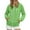 Light Green, variant on ZHOUCHANKIDS Zip Up Hoodie Women Oversized Y2K Sweatshirt Casual Long Sleeve Fleece Jacket Lightweight Fall Hoodies with Pockets Light Green