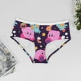 thumbnail image 2 of Cartoon Kirby Women's Brief Lady Lace Underwear Breathable Elastic Sexy Bikini Hipster Panties, 2 of 6