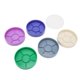 thumbnail image 3 of Caja de almacenamiento de piezas de reloj, diseño de compartimentos de 5 capas, contenedor de piezas de reloj redondo colorido a prueba de polvo, 3 of 10