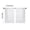 White, variant on COM1950s Semi-Sheer Room Divider Curtains, 2-Pack Linen Feel Window Treatment for Kitchen, Light Filtering Valance for Bathroom Bedroom, 25 X 31 Inches