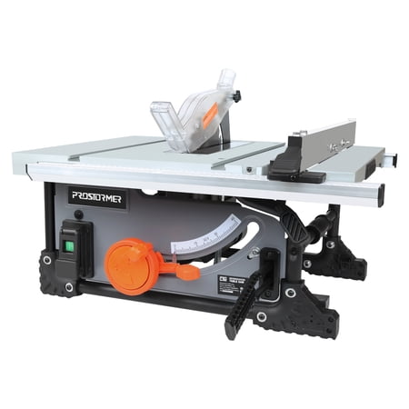 PRO 8 Inch 11A Multifunctional Table Saw ,Portable desktop saw with extended desktop and safety switch,, 90° Cross Cut & 0-45° Bevel Cut, Cutting Speed Up to 4500RPM, DIY Table Saw for Woodworking ?