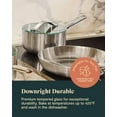 thumbnail image 3 of Caraway 7" Glass Lid for Pots and Pans - Made With Tempered Glass - Sized to Fit Caraway Ceramic-Coated & Stainless Steel Cookware, 3 of 5